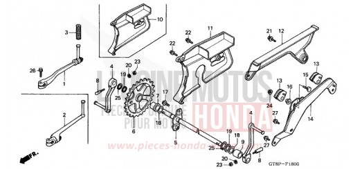 PEDALE/BIE. DE DEMARREUR DE KICK PK50P de 1993